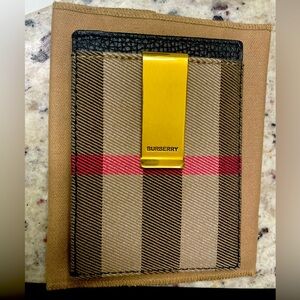 Burberry Money Clip Card Case